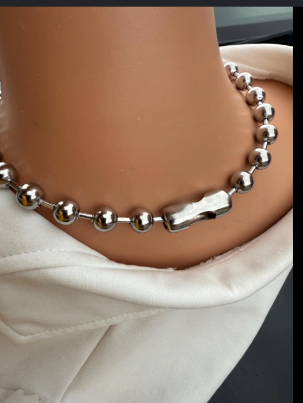 Punk Ball and Chain Necklace